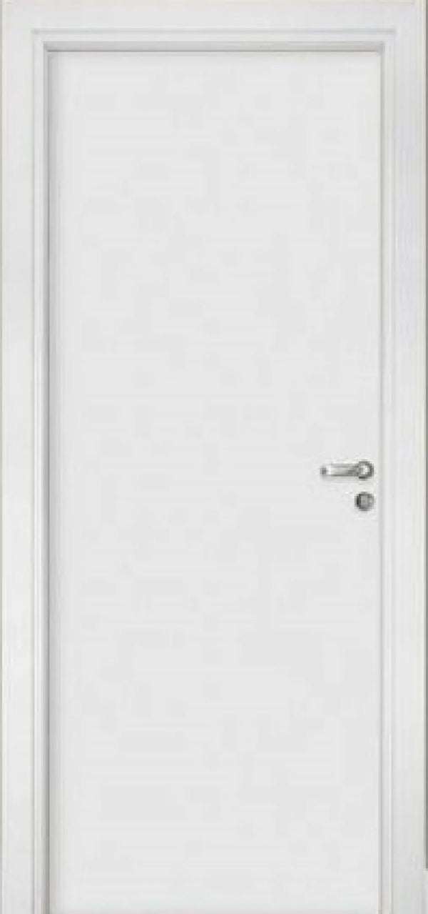 Porta Interna Montada e Pintada de Branco 70/80 cm Marco Regulavel