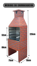 Churrasqueira 75cm Completa