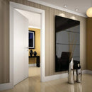 Porta Interna Montada e Pintada de Branco 70/80 cm Marco Regulavel