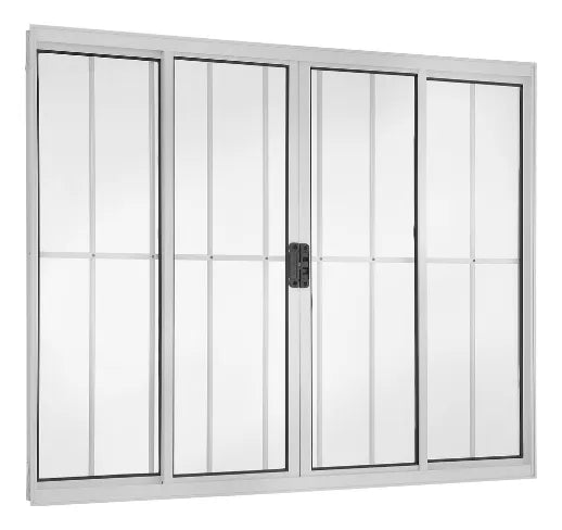 Janela vitro evo 100 X100 C/G P. Branco C/Vidros